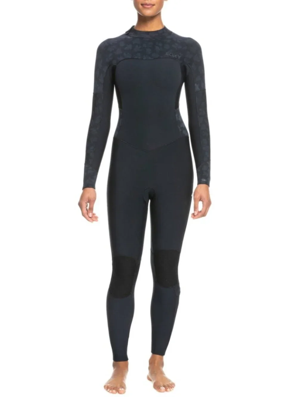 Roxy Swell Series 4/3mm Back-Zip Wetsuit - Black - Size 2